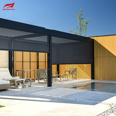 Aluminium Alloy Side Track Window Covering Zip Track Blinds for Residential Or Commercial
