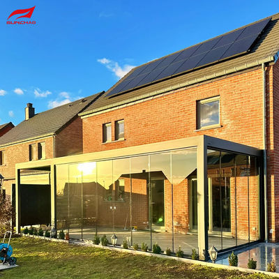 Customized Size 3x3m Motorized Aluminum Pergola with Waterproof Remote Control and Smart Home Integration