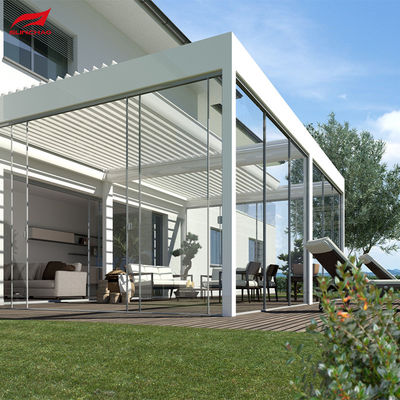 Enjoy Your Outdoor Space All Year Round with Motorized Aluminum Pergola Waterproof Windproof Aluminium Pergola
