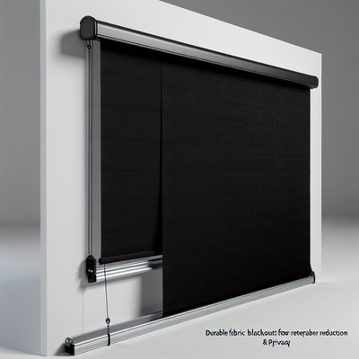 Durable Fabric Blackout Retractable Window Treatments for Noise Reduction and Privacy