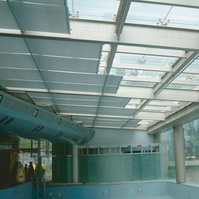 Customized FTS Tension Shade System Double Motor Remote Control Residential
