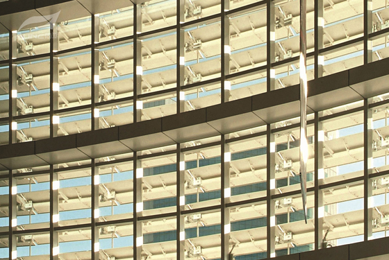 Horizontal Aeroscreen Exterior Wall Louvers , Wall Ventilation Louvers Vertical