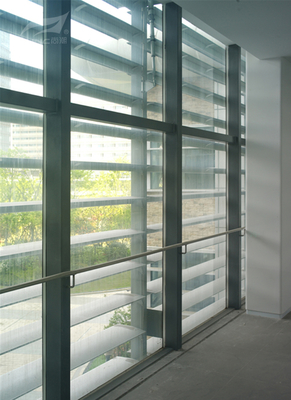 Commercial Aluminum Wall Louvers , Architectural Sun Control System Office