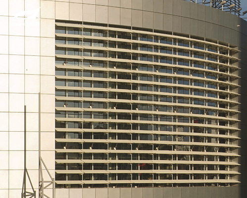 Adjustable Sun Shade Louver Systems Blade Width 450/500/600mm Thickness 1.0~3.0mm
