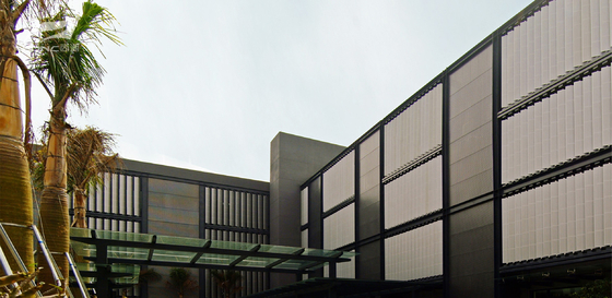 400 Aeroscreen Sun Louvers Systems , Aluminium Sun Louvers Vertical Horizontal