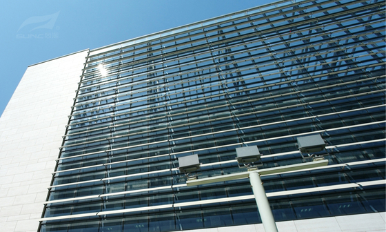 PVDF Coating Aluminium Sun Louvers 250 Aeroscreen Architectural Customized Color