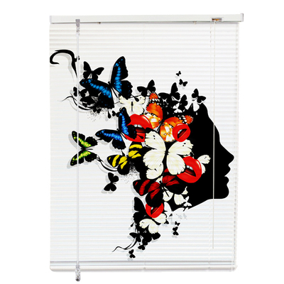 Print Custom Electric Blinds Roller Shutter Remote Control Residential Commercial