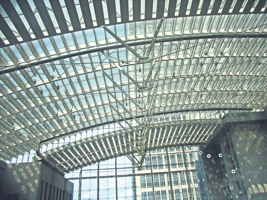 Mall PTFE Tension Blackout Foldable Skylight Roof System