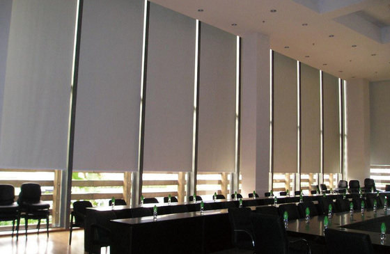 Blackout Custom Electric Blinds Internal Remote Control Architectural Building Shade