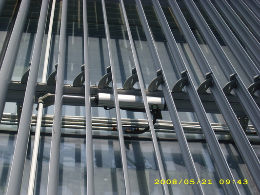 Aerofoil Aluminum Vertical Retractable Louvre Roof , Adjustable Louvre Roof