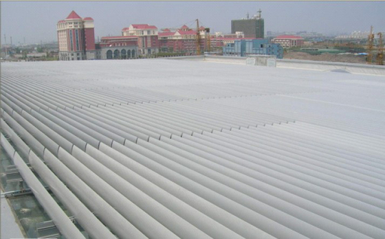 PVDF Coating Louvre Roof Systems Adjustable External Facade Manual Control