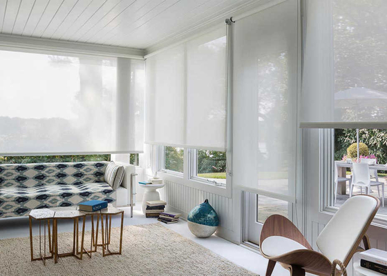Living Room Manual Thermal Insulated Sun Shade Roller Blinds