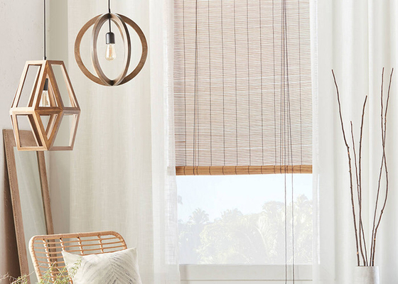 Chinese Style Bamboo Roll Up Sun Shade Roller Blinds