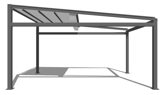 Sun Rain Protection Waterproof Retractable Awning Screen Pergola With Fabric