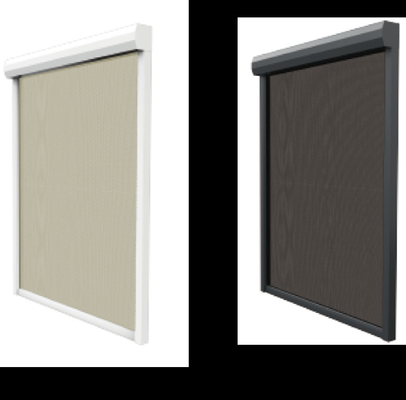 Wind Proof Zip Track Blinds Heat Gain Roller Blinds Outdoor Fabric Material