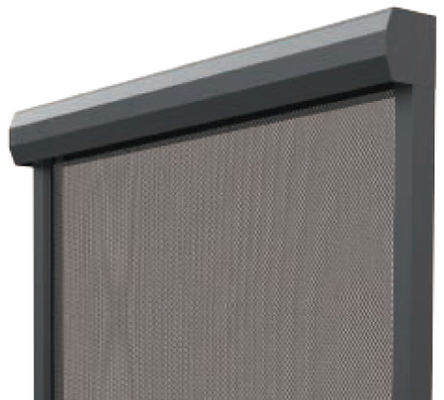 Balcony Motorized Roller Zip Screen Blinds Pvdf Surface Treatment