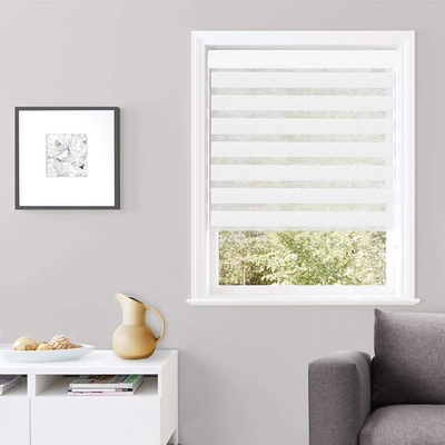 Restroom Windows Waterproof Zebra Sun Shade Roller Blinds