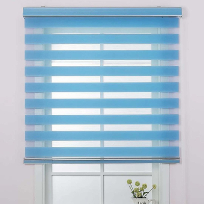 Restroom Windows Waterproof Zebra Sun Shade Roller Blinds
