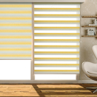 Restroom Windows Waterproof Zebra Sun Shade Roller Blinds