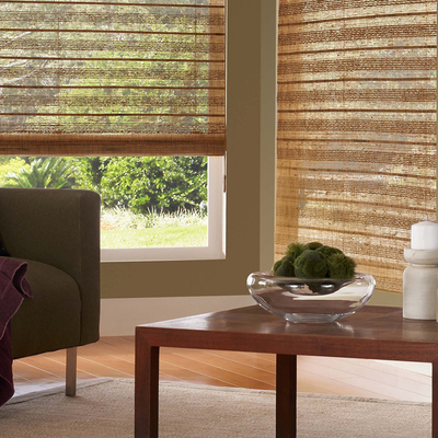 SGS Sun Protection Manual Roller Blind Reed Shades