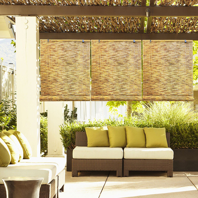 Anti Mildew Reed Bamboo Mat Blockout Roller Blinds