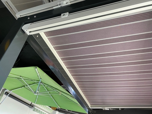 Retractable Shade Awning  SUNC Custom PVC Pergola System With Sliding Canopy