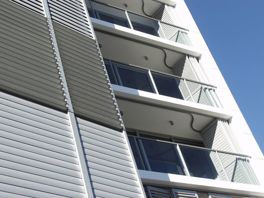Sun Control Exterior Wall Louvers Wall Ventilation Louvers Prevent Electrolytic Corrosion