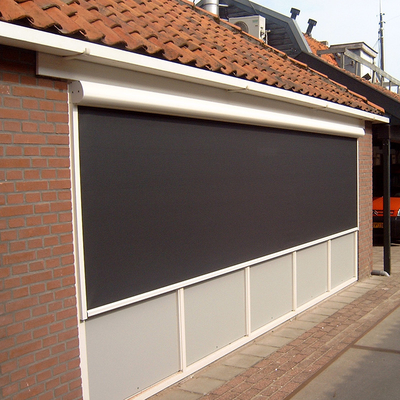 Various Color Zip Track Outdoor Blinds , Ziptrak Blinds Polyester UV Coating