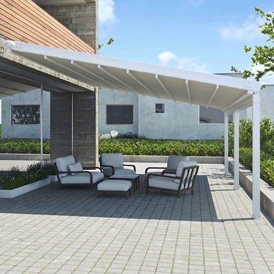 Modern Design Bioclimatic Motorized Aluminium Retractable PVC Pergola