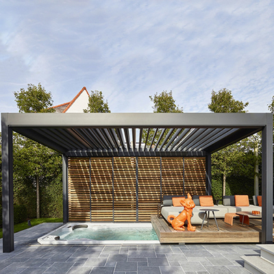180km/H Wind Resistance Awning  Louvre Folding Roof Gazebo
