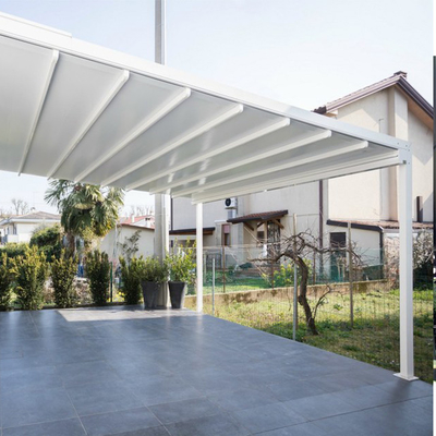 Freestanding 150mm Blade Aluminum Louvered Retractable Patio Roof