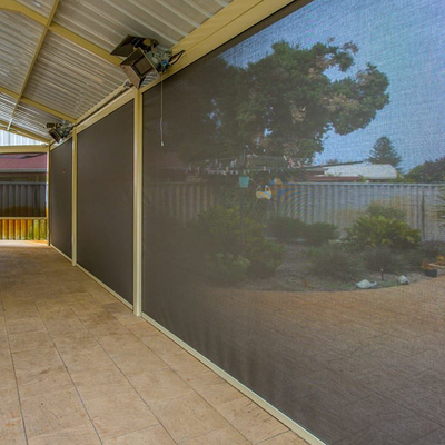 External 1000X1000mm PVDF Remote Zip Track Roller Blinds