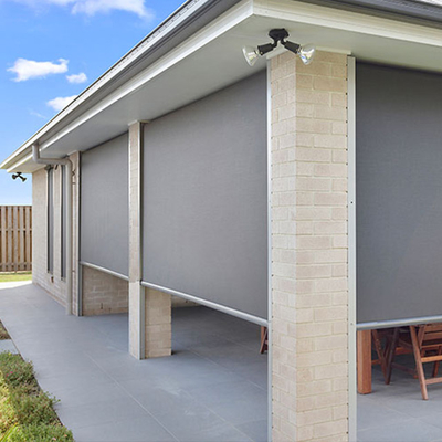 OEM Aluminium Alloy Motorized Ziptrak Blinds For Pergola Canopy