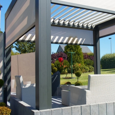 SUNC PVDF 3.0mm Outdoor Foldable Modern Aluminum Pergola