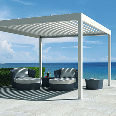 Rot Proof Arbours Aluminum Pergola Anodic Oxidation Eco Friendly