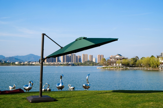 3.5m Waterproof Straight Outdoor Aluminum Sunbrella