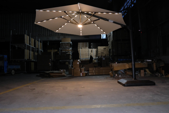 3.5m Waterproof Straight Outdoor Aluminum Sunbrella
