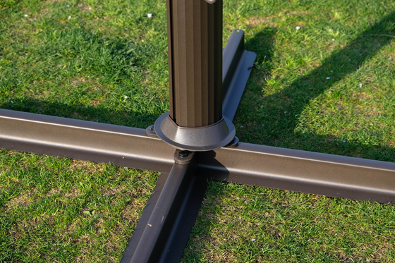 Aluminum Pole PU Coating Windproof Outdoor Sunbrella