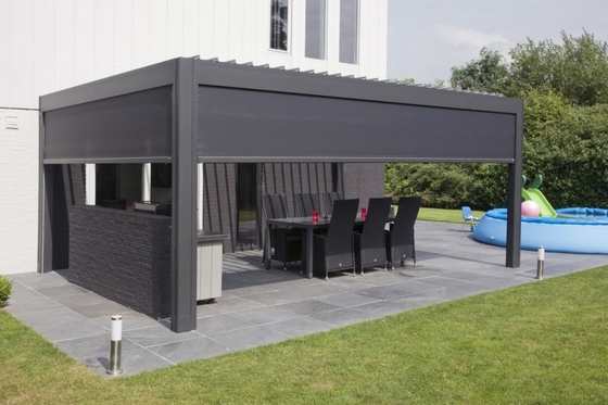Waterproof Zip Track Blinds Customizable Window Covering