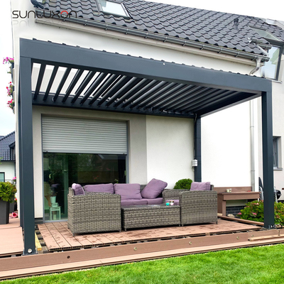 Waterproof Motorized Louver Roof Aluminium Pergola