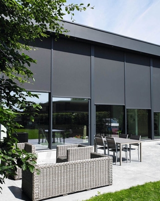 Restaurant PVC Radiant Waterproof Roller Zip Track Blinds
