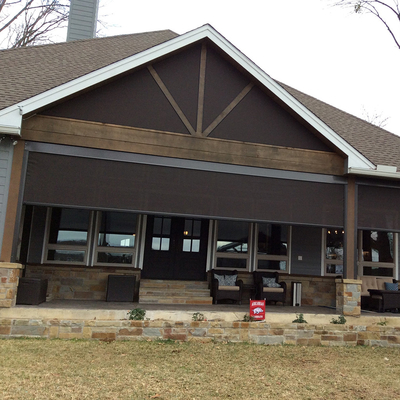 Restaurant PVC Radiant Waterproof Roller Zip Track Blinds