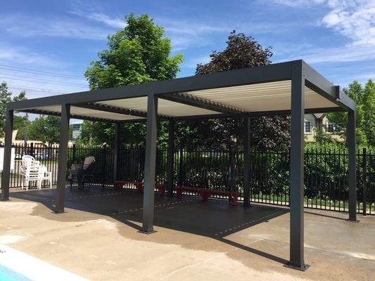 OEM Louvred Roof Pergola Aluminum Retractable Canopy Pergola