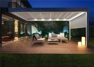 Adjustable Waterproof Motorized Aluminium Pergola Eco Friendly
