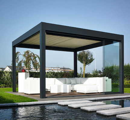 Mechanisms Garden Bioclimatic Aluminium Pergola Easily Assembled