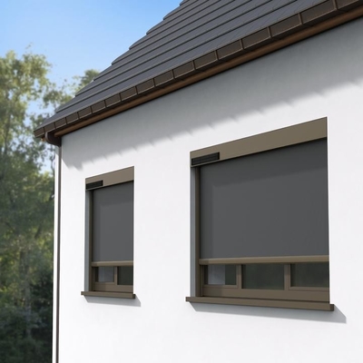 Zip Track Blinds Max Size 6 M Width Rainproof Function Blackout Retractable Window Treatments Ready To Ship