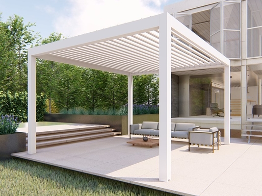 2.5mm Automatic Insulated Aluminum Pergola With Open Roof