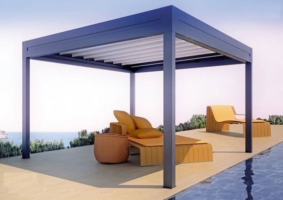 2.5mm Automatic Insulated Aluminum Pergola With Open Roof