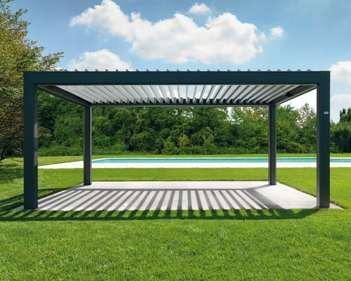 Waterproof Louver Roof Aluminium Pergola Outdoor Bioclimatic