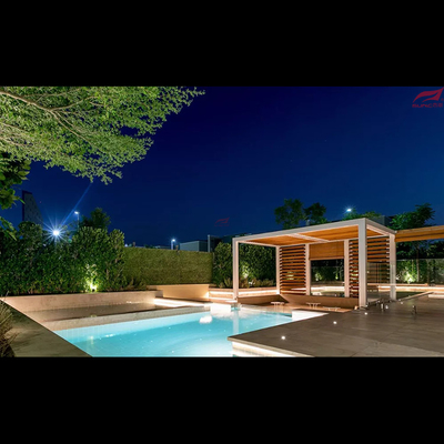 Architectural Aluminum Pergola Motorized Modern Patio Pergola